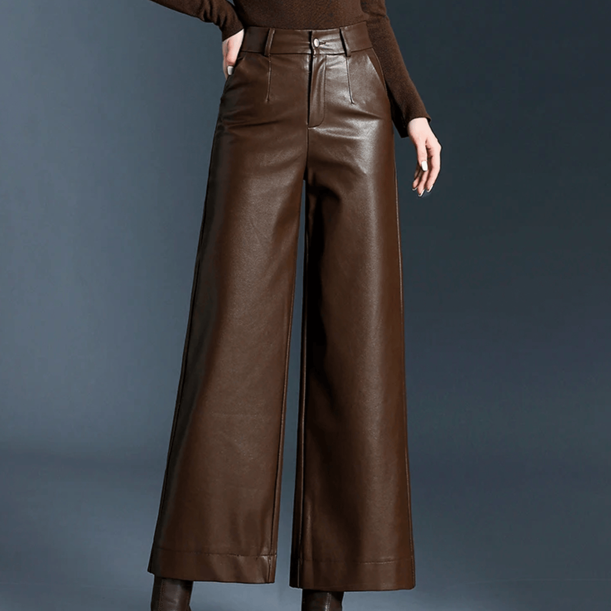 The Aurelia Leather Trouser